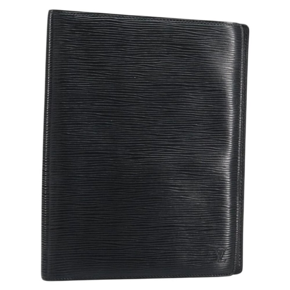 LOUIS VUITTON Epi Agenda Bureau Day Planner Cover Black
